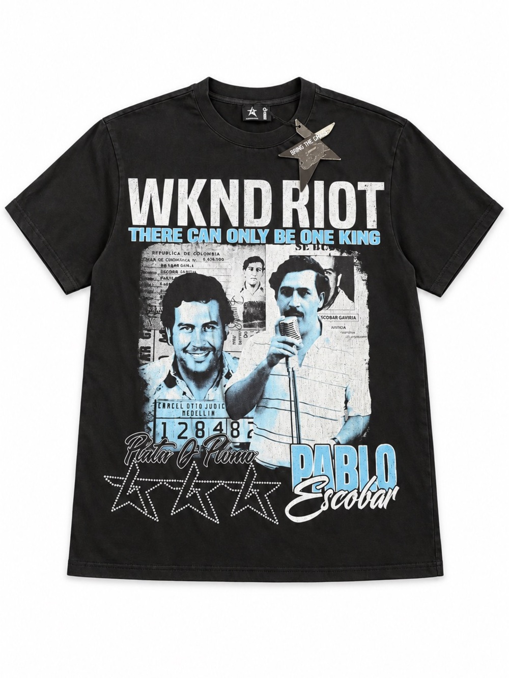 WKND Riot Pablo Escobar Plata O Plomo Graphic T Shirt